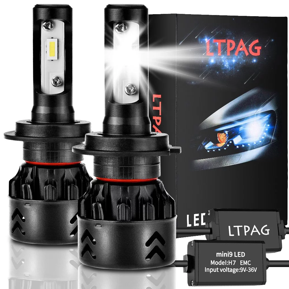 2 BOMBILLAS H7 LED PARA COCHE 72W PARA COCHE