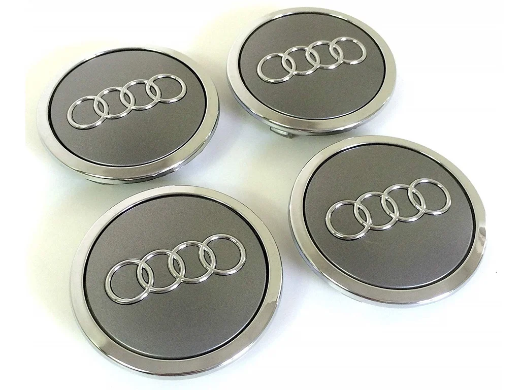 JUEGO DE 4 TAPABUJES PARA LLANTAS AUDI DIAMETRO 69 mm