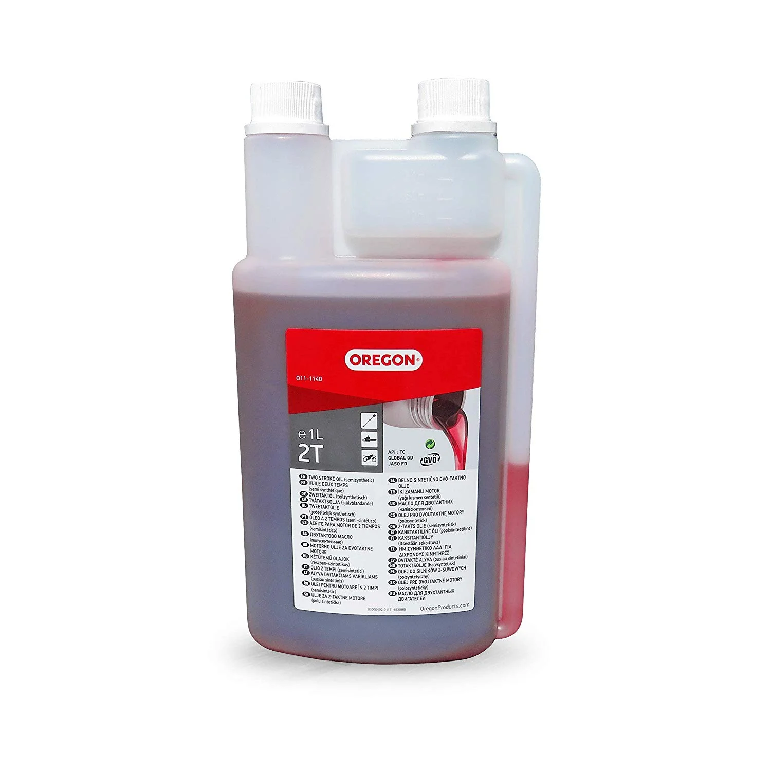 Aceite semisintetico Oregon O11-1140 - 1 litro de aceite de 2 tiempos