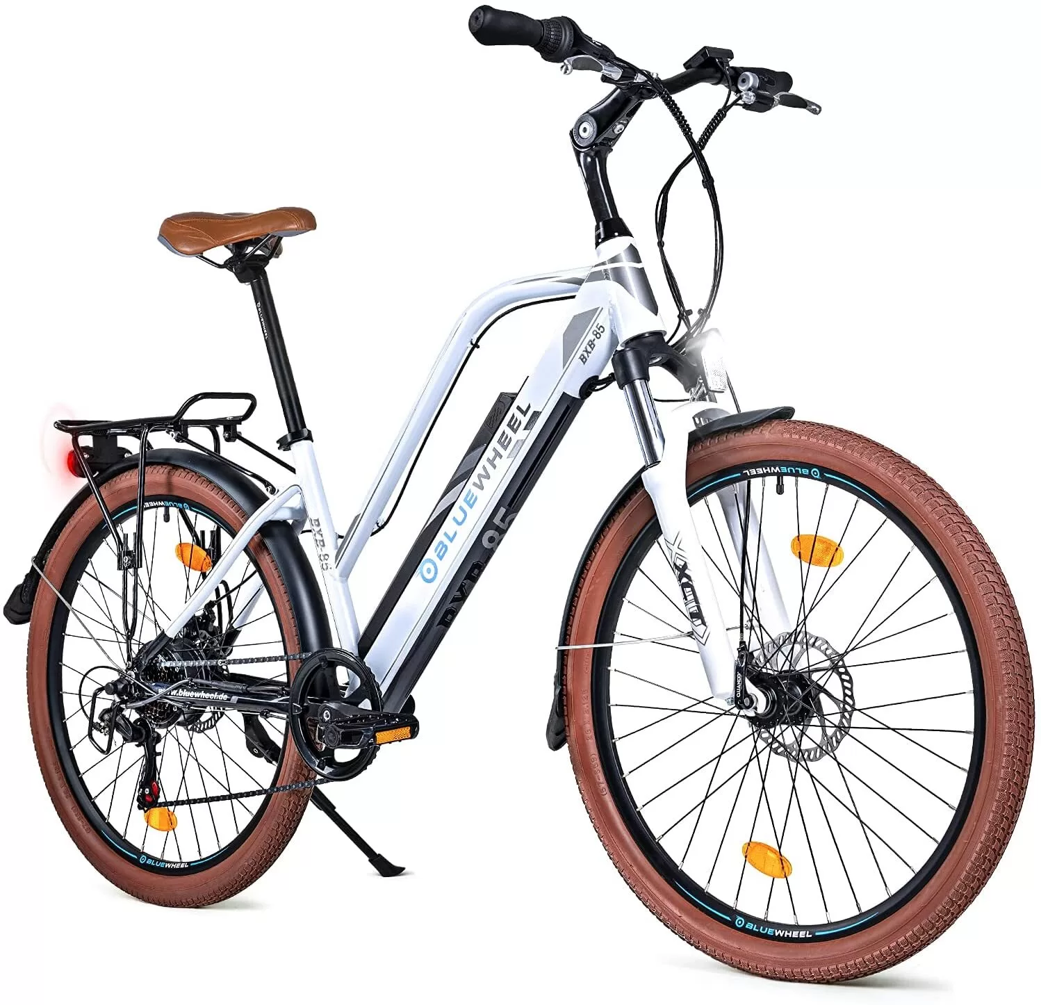 Bicicleta eléctrica para mujer BlueWheel BXB85 de 26 pulgadas y 250w