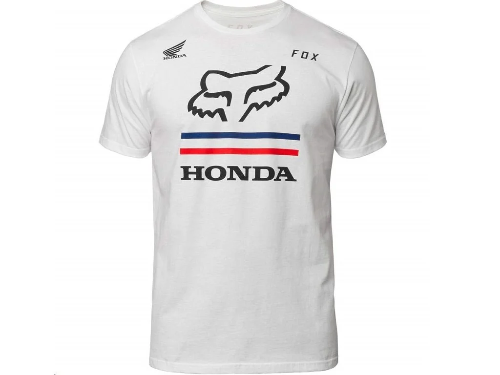 CAMISETA AZUL O BLANCA FOX RACING X HONDA PARA HOMBRE