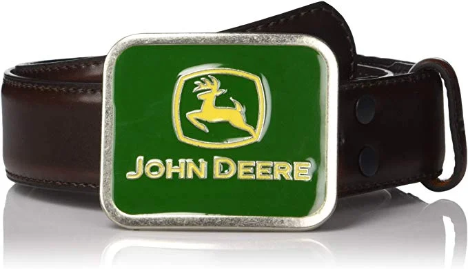 John Deere - Cinturón con hebilla para hombre