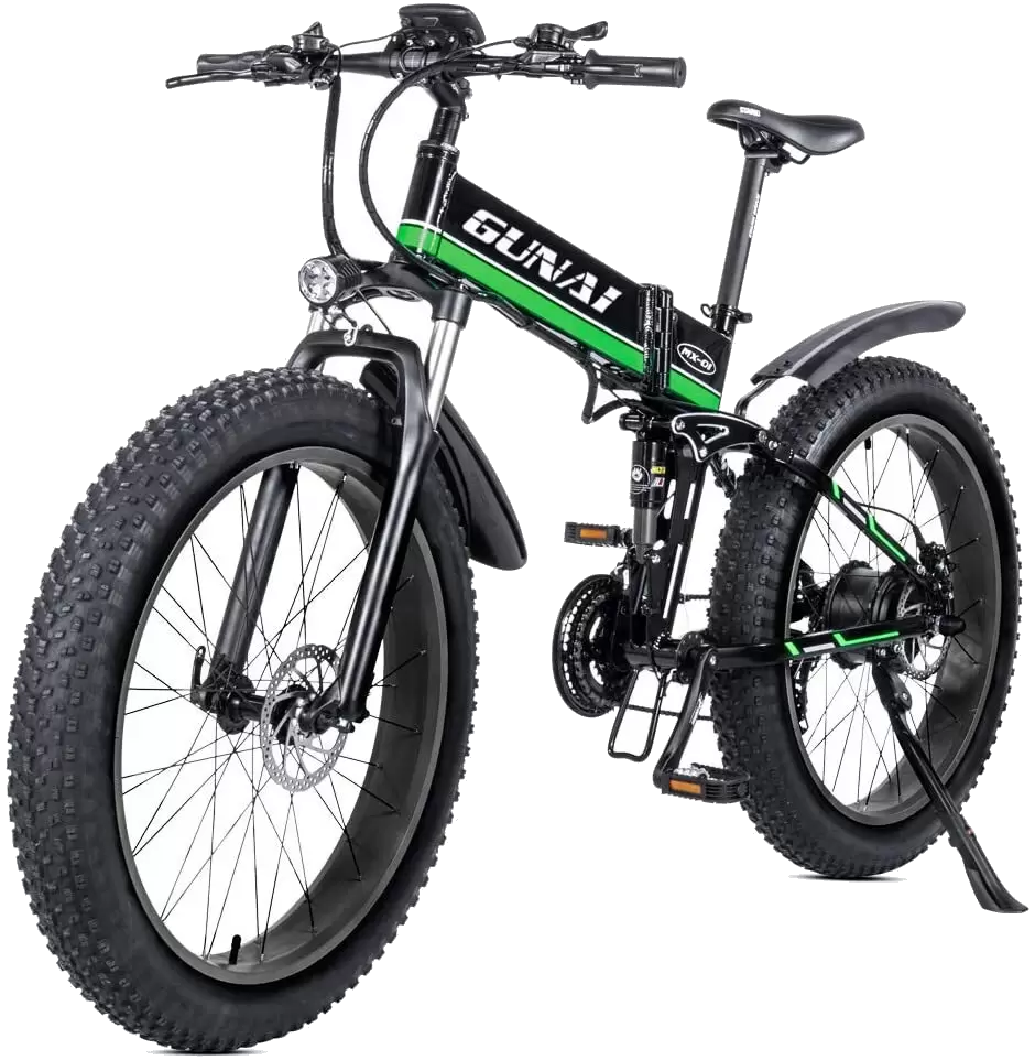 EBIKE GUNAI DE MONTAñA PLEGABLE DE 26" CON 1000W, 48V, 12AH Y 21 VELOCIDADES