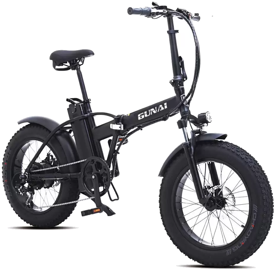 EBIKE GUNAI PLEGABLE DE 500W, 48V Y 15AH, 20 PULGADAS Y NEUMáTICOS GORDOS