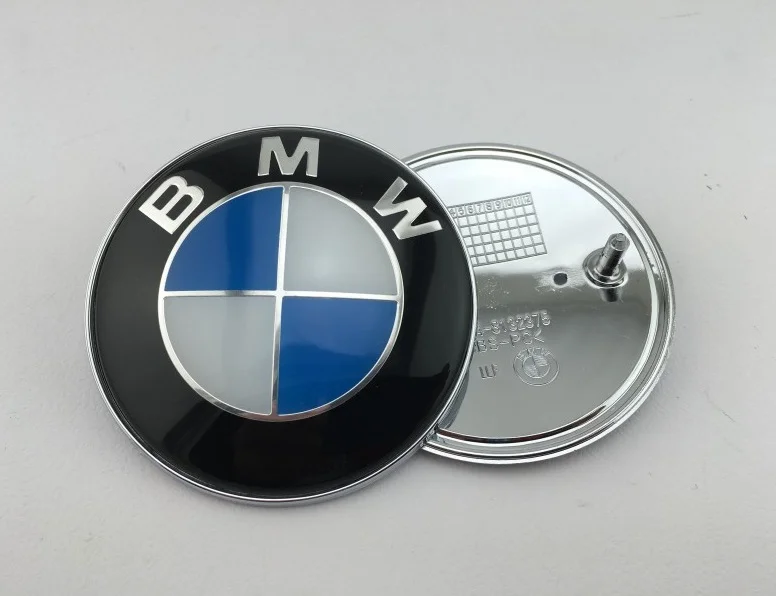 EMBLEMA BMW LOGO CAPO BLANCO AZUL 82mm