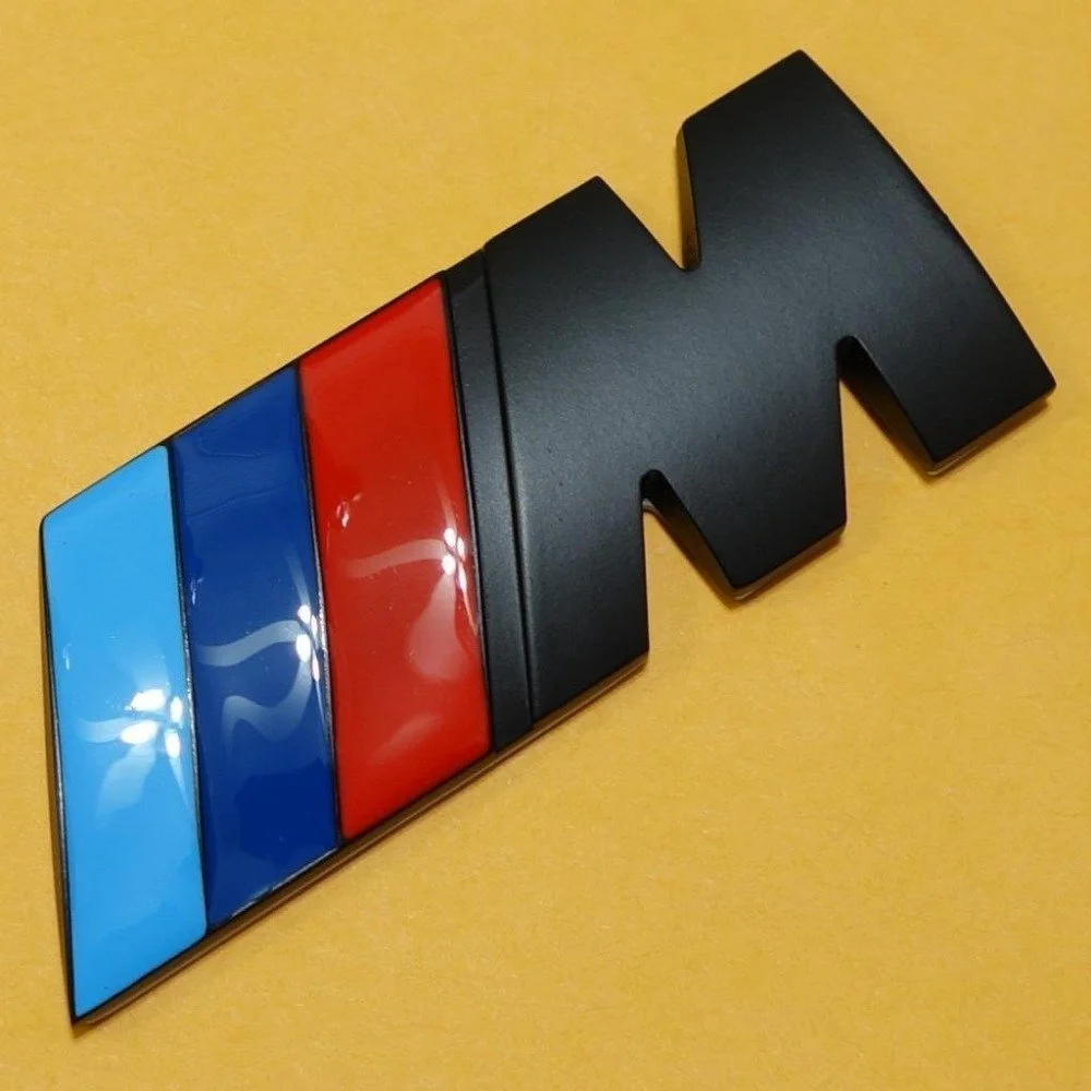 Emblema adhesivo en color negro brillante para BMW M Motorsport