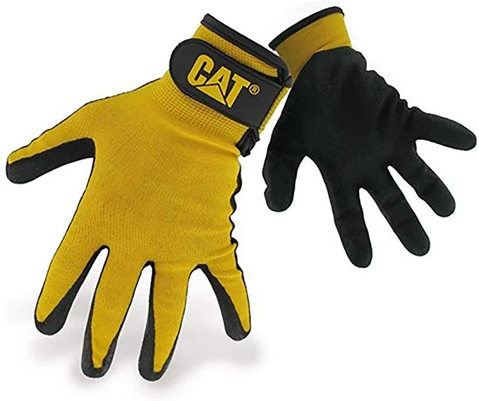 Guantes de nylon Caterpillar recubiertos de nitilo