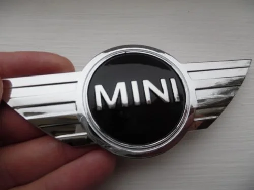 Insignia logo Mini Cooper para capó o maletero, de metal, adhesiva.