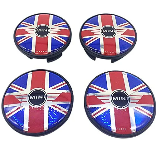 Juego de 4 tapabujes para llantas Mini con el logo de Inglaterra