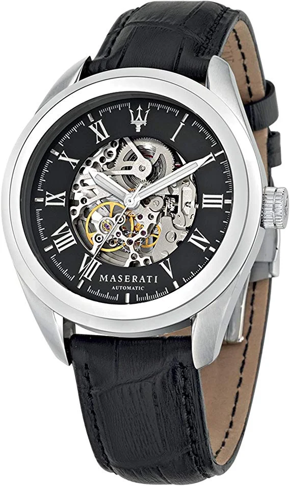 Maserati Reloj Analógico Automático para Hombre con Correa de Cuero – R8871612001
