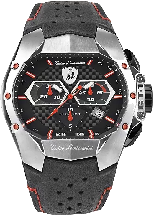 RELOJ LAMBORGHINI GT1 CRONóGRAFO STEEL RED TONINO