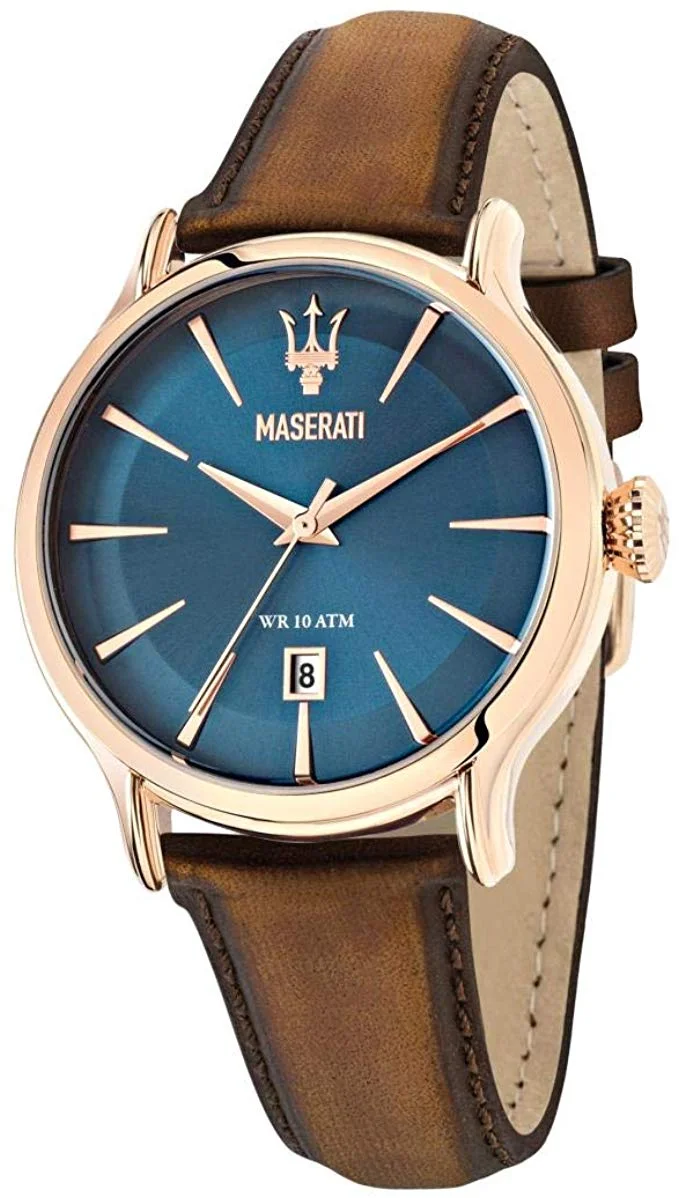 Maserati Reloj Analógico de Cuarzo para Hombre con Correa de Cuero – R8851118001