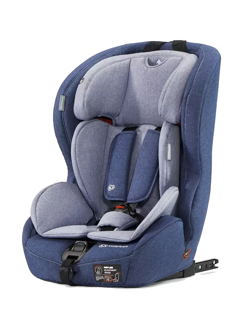 Kinderkraft Silla de Coche Isofix SAFETY FIX, Grupo 1/2/3, 9-36 kg, Azul - B07DNZSB8J