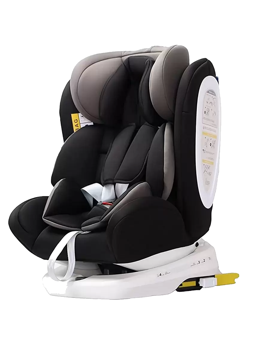 STAR IBABY - SILLA DE COCHE GRUPO 0+/1/2/3 ISOFIX ROTACIóN 360º, NEGRO