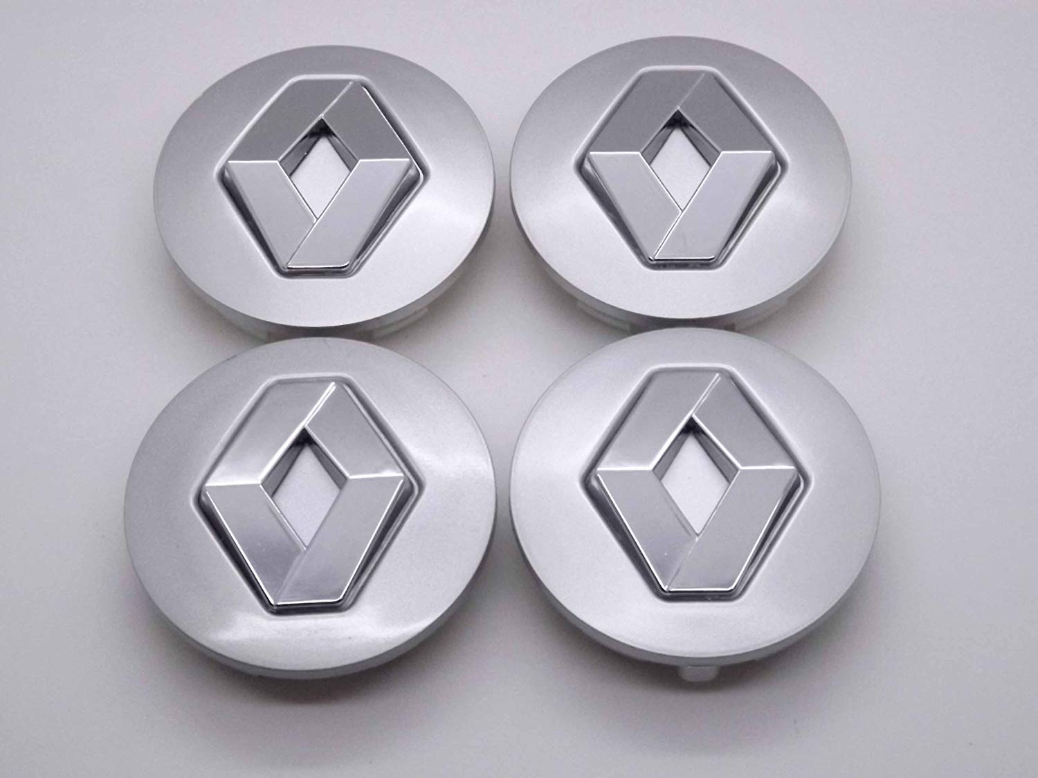 4 tapabujes Renault de color gris 57 mm de diámetro